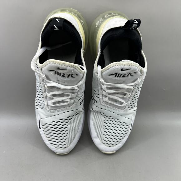 Nike Air Max 270 Running Shoes Women Size 10 White Mesh Comfort Low Top Sneakers - Picture 5 of 8